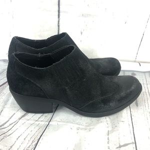 Korks by Kork-Ease Black Suede Western Cowgirl Boho Oiled Leather Ankle …